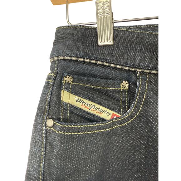 Diesel Ronhary Bootcut Jeans Women W25 L30 Made in Italy Dark Wash Stretch Denim - Picture 5 of 13